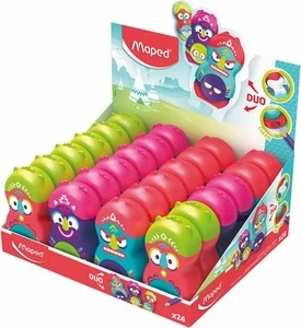 Чинка Maped Loopy Fancy Totem з контейнером на 1 отвір ручна колір асорті (MP.049131)