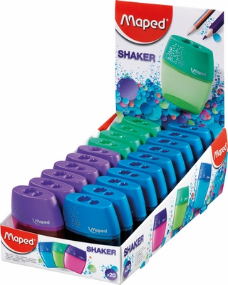 Чинка Maped SHAKER з контейнером на 2 отвори ручна колір асорті (MP.534755)