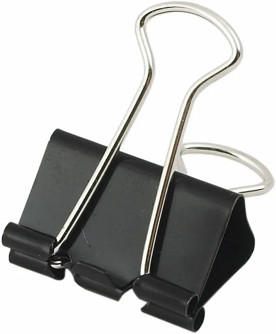 Біндер Buromax 25 мм 12 шт в коробці чорний (BM.5304)