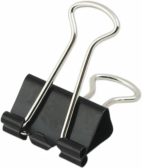 Біндер Buromax 19 мм 12 шт в коробці чорний (BM.5305)