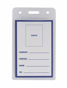 Бейдж-ідентифікатор вертикальний Buromax 65х109 мм пластиковий (BM.5403)