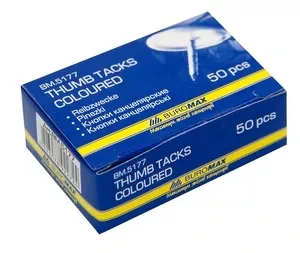 Кнопки Buromax кольорові d 10х8 мм в упаковці 50 шт (BM.5177)
