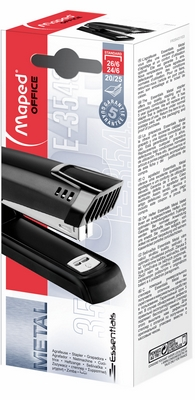 Степлер металвий Maped ESSENTIALS METAL № 24/6 - 26/6 до 25 арк. чорний (MP.354311)