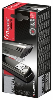 Степлер металвий Maped ESSENTIALS METAL № 24/6 - 26/6 до 25 арк. темно-сірий (MP.354511)