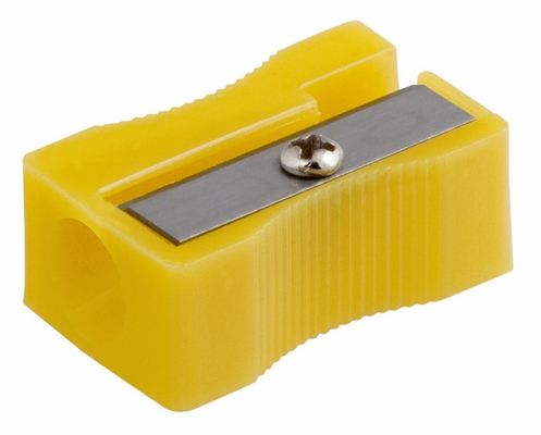 Чинка Buromax без контейнеру на 1 отвір ручна колір асорті (BM.4701)
