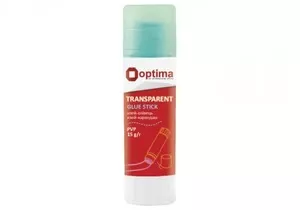 Клей-олівець Optima Transparent 15 г PVP прозорий (O45230)