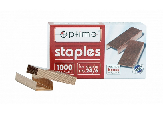 Скоби метал Optima № 24/6 (O40354)