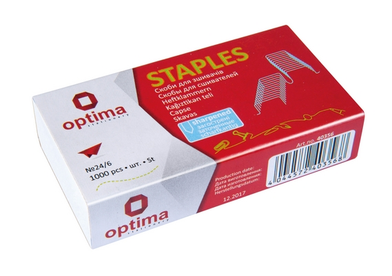 Скоби метал Optima № 24/6 (O40356)