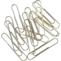 Скріпка нікельована Paper Clips 50 мм 100 шт (2217-50). Фото 2