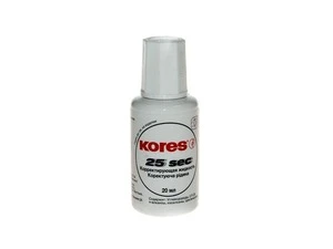 Коректор з пензликом Kores 25 секунд 25 мл. (K66817)