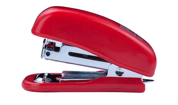 Степлер пластиковий Buromax Міні № 10 до 10 арк. червоний (BM.4125-05)