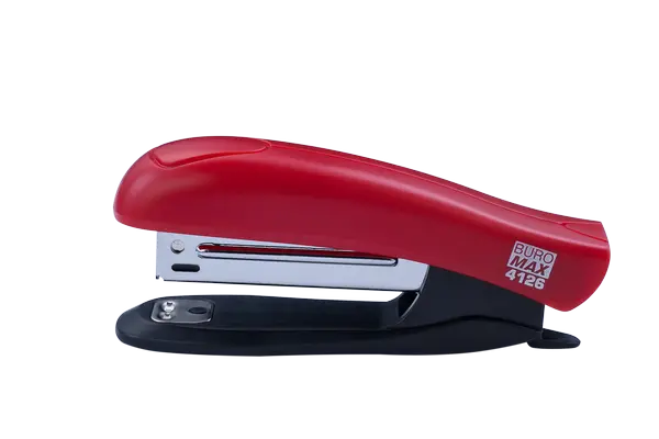 Степлер пластиковий Buromax № 10 до 10 арк. червоний (BM.4126-05)