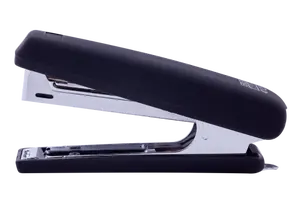 Степлер пластиковий Buromax RUBBER TOUCH № 10 до 12 арк. чорний (BM.4128-01)