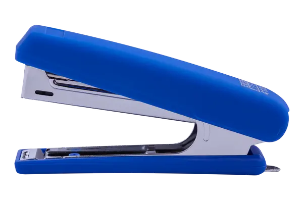 Степлер пластиковий Buromax RUBBER TOUCH № 10 до 12 арк. синій (BM.4128-02)