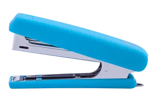 Степлер пластиковий RUBBER TOUCH до 12арк.(скоби №10), голубий