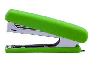 Степлер пластиковий RUBBER TOUCH до 12арк. (скоби №10), св-зелений