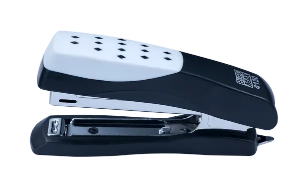 Степлер пластиковий Buromax Шахматка № 10 15 арк. чорний (BM.4130)