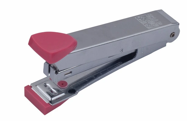 Степлер металевий Buromax № 10 до 12 арк. рожевий (BM.4152-10) 