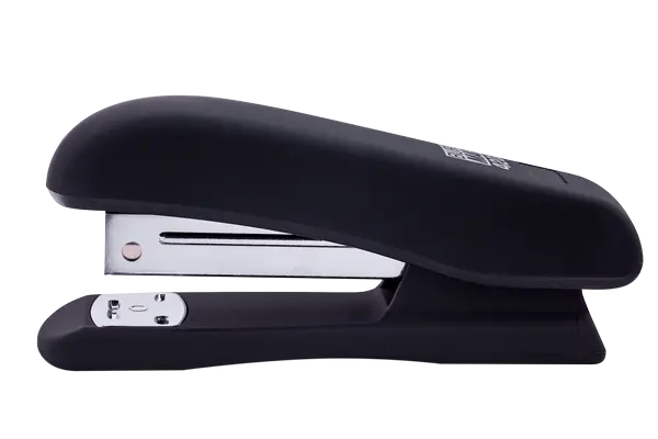Степлер пластиковий Buromax RUBBER TOUCH № 24/6 - 26/6 до 20арк. чорний (BM.4202-01)