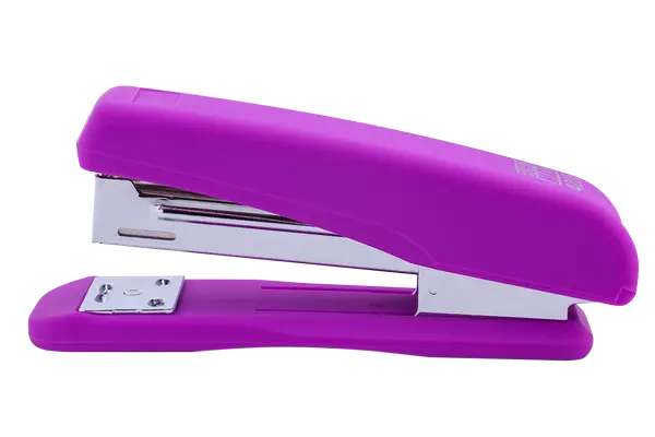 Степлер пластиковий Buromax RUBBER TOUCH № 24/6 - 26/6 до 20арк. фіолетовий (BM.4205-07)