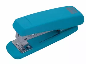 Степлер пластиковий Buromax RUBBER TOUCH № 24/6 - 26/6 до 20арк. блакитний (BM.4205-14)