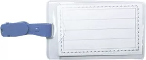 Бейдж вертикальний з затиском Economix 62х91мм PVC прозорий (E41405)