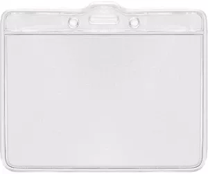 Бейдж горизонтальний Optima 100х75 мм PVC прозорий (O45600)