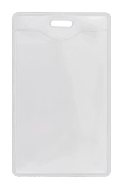 Бейдж вертикальний Optima 62х91мм PVC прозорий (O45606)