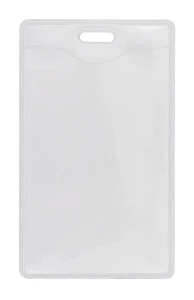 Бейдж вертикальний Optima 62х91мм PVC прозорий (O45606)