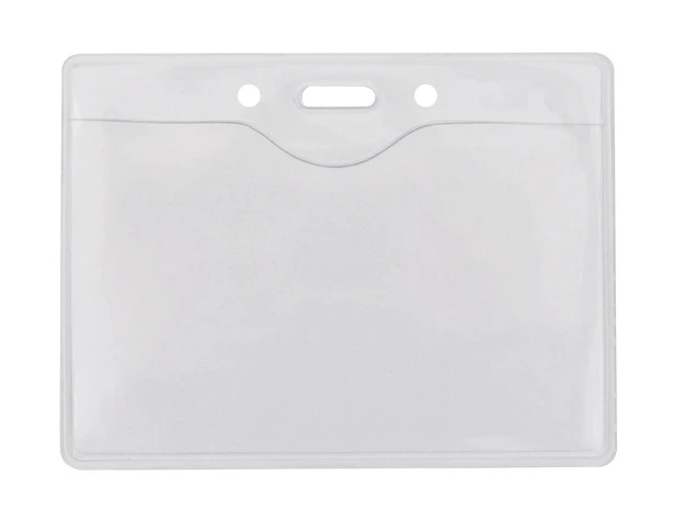 Бейдж горизонтальний Optima 108х70мм PVC прозорий (O45607)