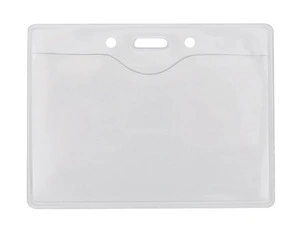 Бейдж горизонтальний Optima 108х70мм PVC прозорий (O45607)