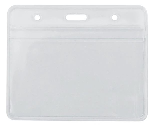 Бейдж горизонтальний Optima 108х70мм замок zip lock PVC прозорий (O45611)