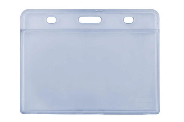 Бейдж горизонтальний Optima 105х74мм PVC прозорий (O45619)