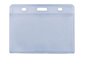 Бейдж горизонтальний Optima 105х74мм PVC прозорий (O45619)