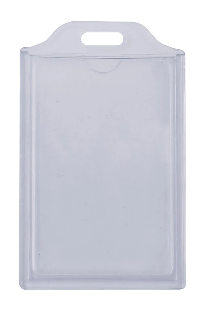 Бейдж вертикальний Optima 74х105мм ABS+PVC прозорий (O45628)