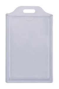 Бейдж вертикальний Optima 74х105мм ABS+PVC прозорий (O45628)