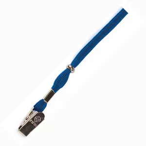 Шнурок для бейджа з прижимом Optima синій (O45651)