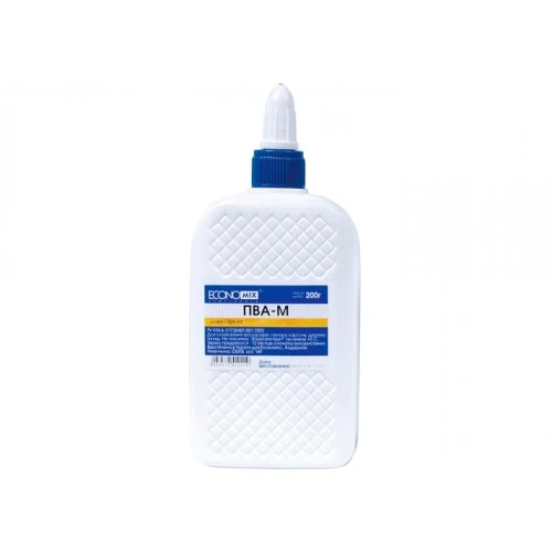 Клей канцелярський Economix 200 г PVA (E41211). Фото 2