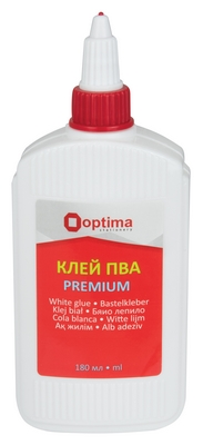 Клей канцелярський Optima Premium 180 г PVA (O45235)