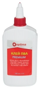 Клей канцелярський Optima Premium 180 г PVA (O45235)
