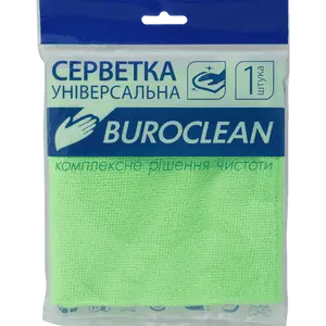 Серветка мікрофібра універсальна Buroclean 30х30 см (10200122)
