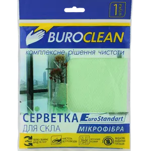 Серветка для скла мікрофібра BuroClean EuroStandart 30х30 см (10200125)