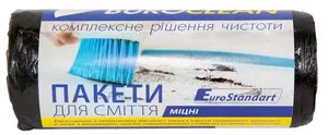 Пакети для сміття Buroclean EuroStandart 35 л 30 шт міцний чорний (10200012)