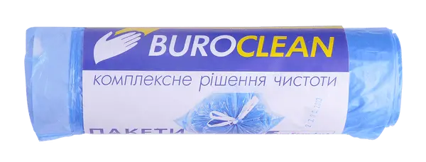 Пакети для сміття Buroclean EuroStandart 35 л 15 шт міцний чорний (10200080)