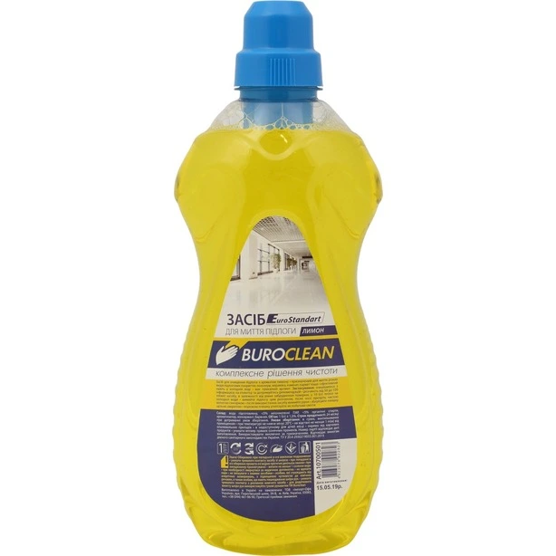 Засіб для миття підлоги BuroClean EuroStandart лимон 1 л (10700501)