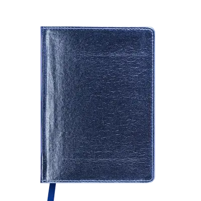 Щоденник недатований METALLIC, A6, 288 стор., синій