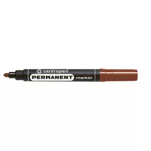 Маркер перманентний Centropen Permanent коричневий 2.5 мм круглий (8566/07)