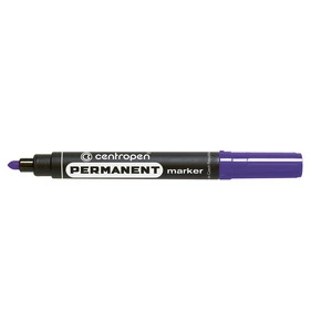 Маркер перманентний Centropen Permanent фіолетовий 2.5 мм круглий (8566/08)