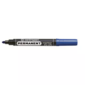 Маркер перманентний Centropen Permanent Dry Safe синій 2.5 мм круглий (8510/03)