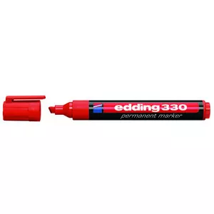Маркер перманентний Edding e-330 червоний 1-5 мм клиноподібний (e-330/02)